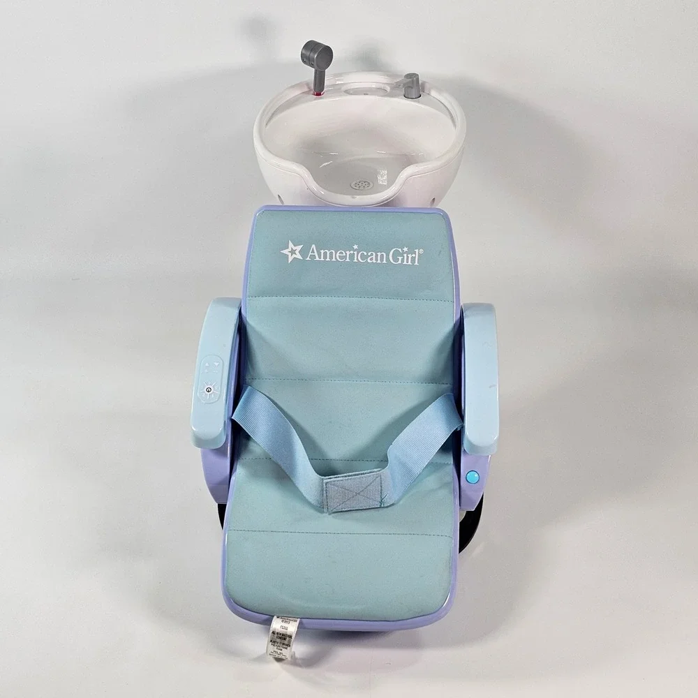 American Girl Doll Salon Chair and Spa Sink Station Blue Purple F5355